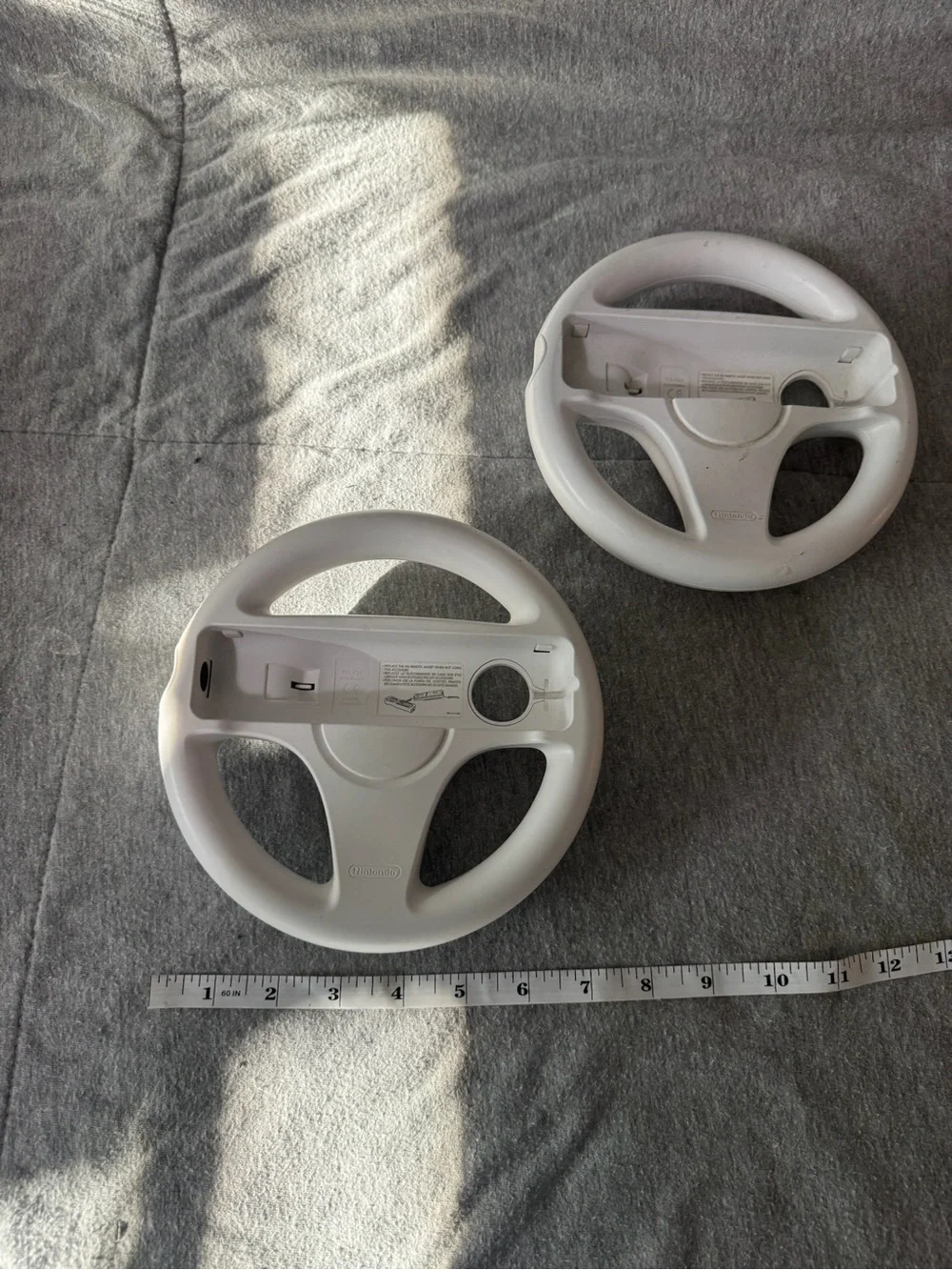 Nintendo White Racing Wheel Controllers (Pair)
